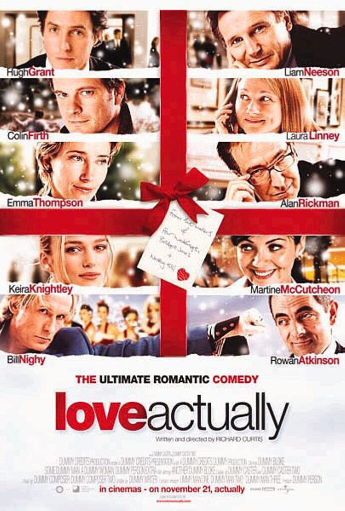love actually christmas movie, best christmas movies to watch